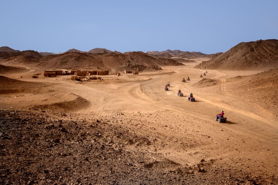 Hurghada: Quad al tramonto, cammello e osservazione delle stelle e barbecue