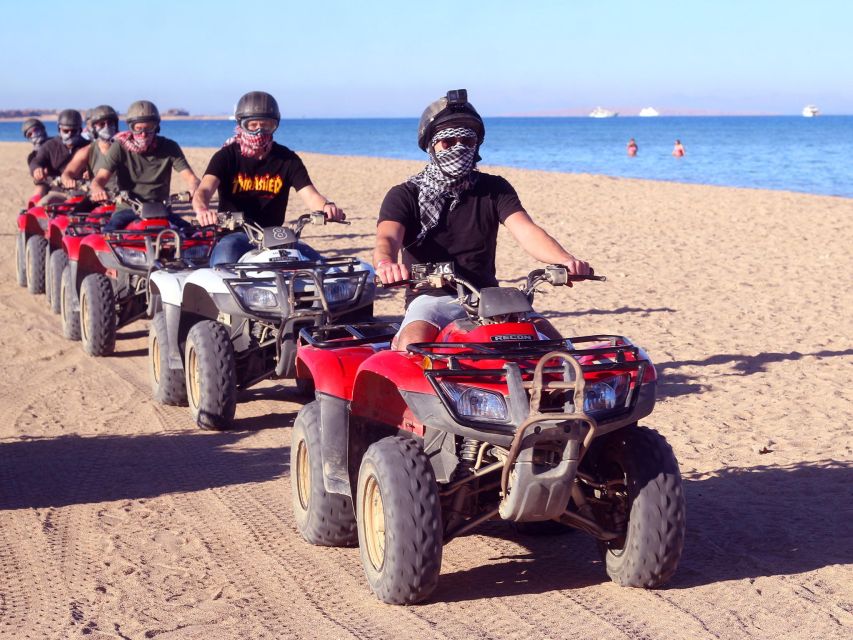 Hurghada: Quad al tramonto, cammello e osservazione delle stelle e barbecue