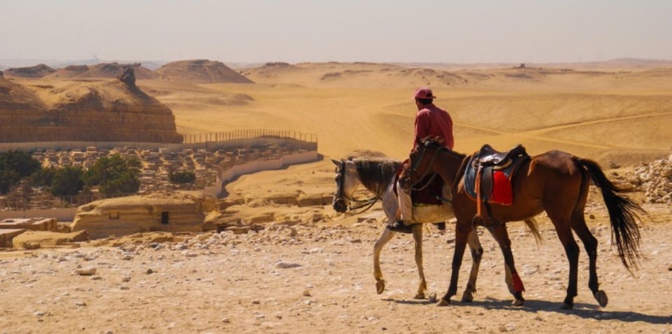 Giza: Tour a cavallo arabo intorno alle piramidi di Giza